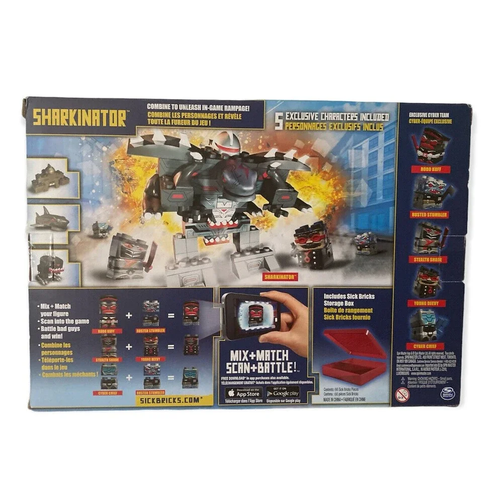 Sick Bricks Sharkinator Exclusive Playset ToysRus Exclusive New Retired